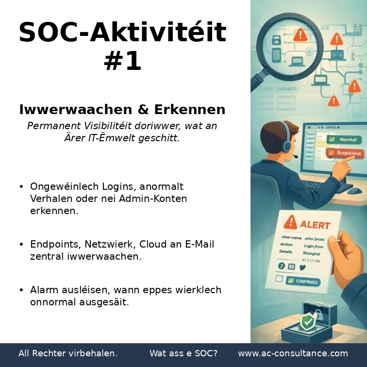 Wat ass e SOC (Security Operations Center)?